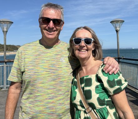 Liz & Ant in sunnies